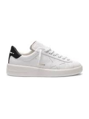 Golden Goose White Pure Star Leather Low Top Trainers