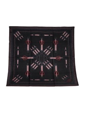 Valentino Loveblade Black Cashmere Blend Shawl Scarf