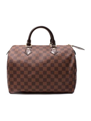 Louis Vuitton Speedy 30 Damier Ebene Canvas Bag