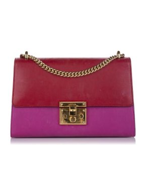 Gucci Small Bicolour Leather Padlock Bag