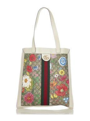 Gucci GG Supreme Flora Ophidia Tote Bag