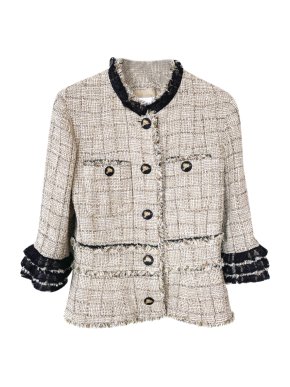 Chanel SS10 Beige & Gold Fantasy Tweed Jacket