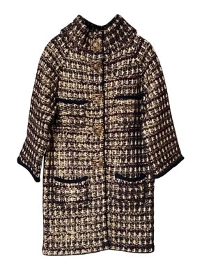 Chanel Paris Byzance Black & Gold Fantasy Tweed Coat