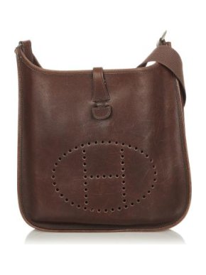 Hermes Brown Leather Evelyne I GM