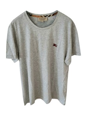 Burberry Grey Cotton Joeforth T-Shirt