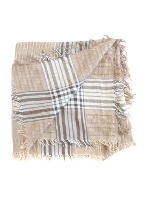 Fendi Wool Blend Beige FF Scarf