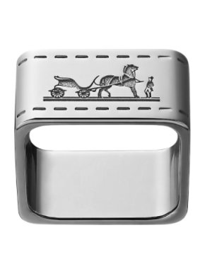 Hermes Sterling Bolduc Scarf Ring