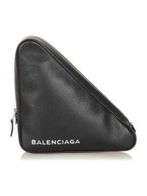 Balenciaga M Triangle Leather Pochette