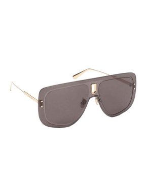 Christian Dior Smoke Brown Aviator Single Lens Sunglasses