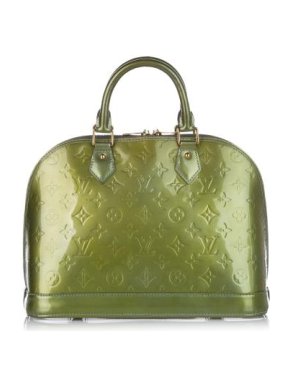 Louis Vuitton Green Vernis Alma PM Bag