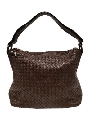 Bottega Veneta Brown Intrecciato Leather Shoulder Bag