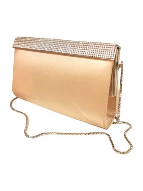 William & Son crystal embellished satin shoulder/clutch bag