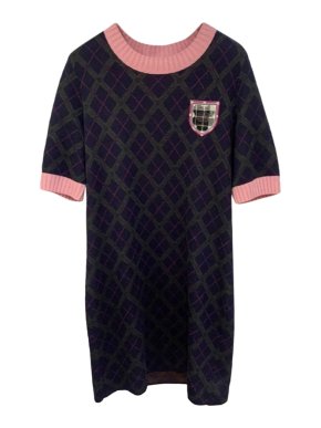 Chanel Paris/Edinburgh tartan cashmere dress