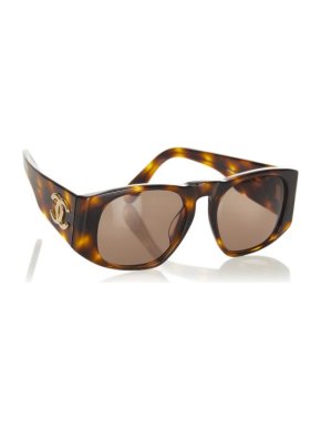 Chanel Tortoiseshell Oversize Sunglasses