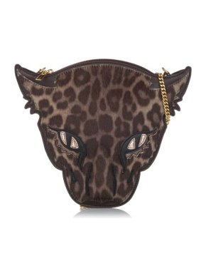 Stella McCartney Faux-Leopard Face Cross Body Bag