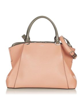 Cartier Vintage C de Cartier Salmon Pink Leather Bag