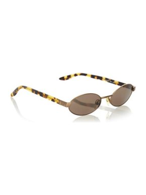 Gucci Narrow Lens Tortoiseshell Arm Sunglasses