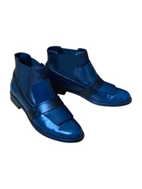 Tods bi-colour leather short ankle boots