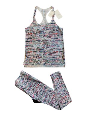 Lucas Hugh Glitch Print Vest & Leggings