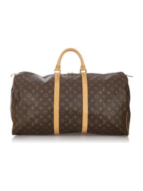 Louis Vuitton Monogram Canvas Keepall 55 Travel Bag