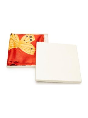 Bvlgari Vintage Butterfly Silk Square Scarf