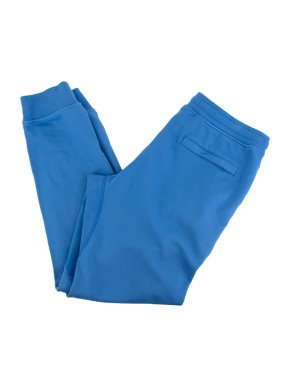Stone Island Bright Blue Cotton Jersey Badge Joggers