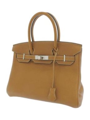 Hermes Golden Brown Taurillon Clemence Leather Birkin 30 PHW