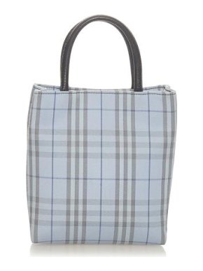Burberry Vintage Pale Blue House Check PVC Mini Bag