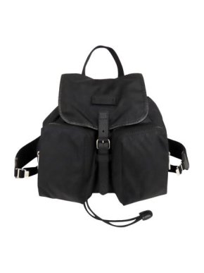 Gucci Black Nylon Drawstring Backpack