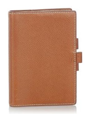 Hermes Tan Leather Agenda PM Cover