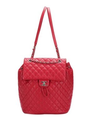 Chanel Red Leather Large Urban Spirit Backpack