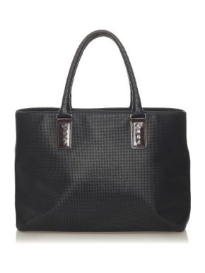 Bottega Veneta Vintage Black PVC Marco Polo Tote Bag