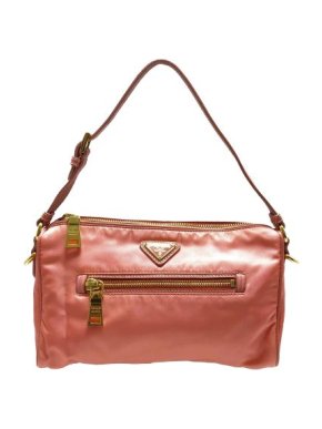 Prada Vintage Pink Tessuto Nylon Bagutte