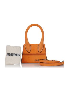 Jacquemus Orange Leather Le Chiquito Mini Bag