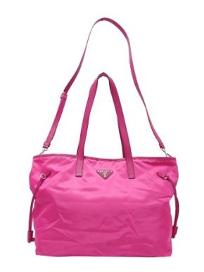 Prada Pink Fabric Tessuto Satchel Bag