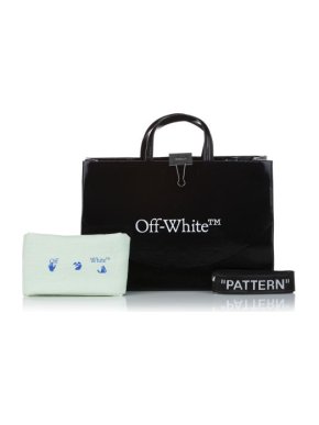 Off White Logo Clip Tote Bag