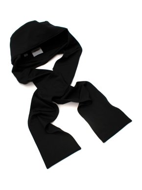 Burberry Black Exaggerated Panel Stretch Jersey Trapper Hat