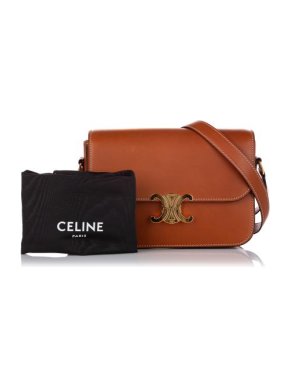 Celine Triomphe Leather Crossbody Bag