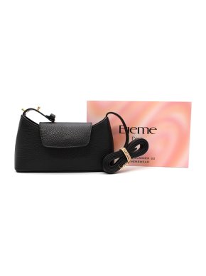 Elleme Black Leather Envelope Mini Bag