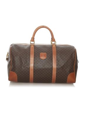 Celine Vintage Macadam Canvas Weekend Bag