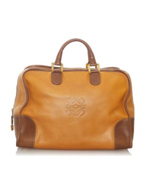 Loewe Vintage Yellow Leather Amazona Tote Bag