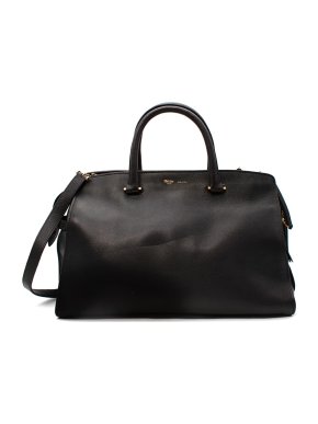 Metier London Black Leather Private Eye Tote Bag