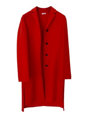 Jil Sander Red Cashmere Coat
