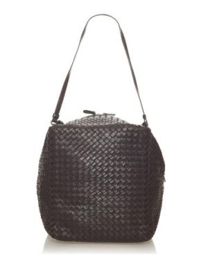 Bottega Veneta Vintage Brown Intrecciato Leather Bag