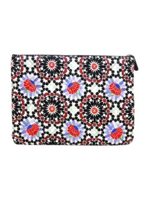 Chanel Coco Mark Christmas Limited Multicolor Canvas Clutch