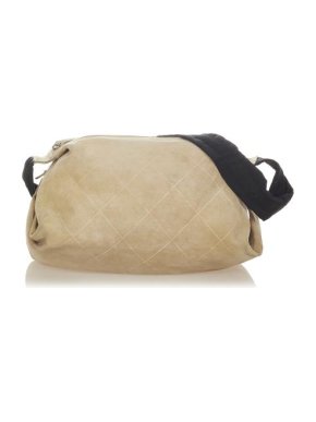 Chanel Camel Suede Crossbody Bag