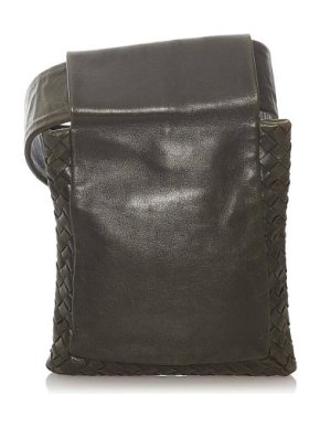 Bottega Veneta Vintage Brown Intreciatto Leather Belt Bag