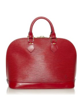 Louis Vuitton Red Epi Leather Alma PM Bag
