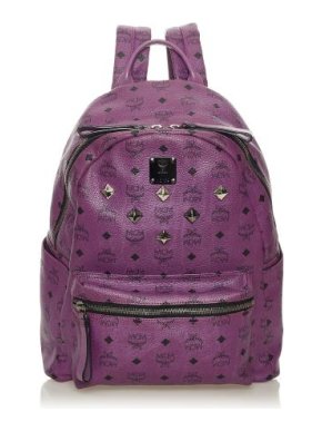 MCM Purple Leather Visetos Stark Backpack