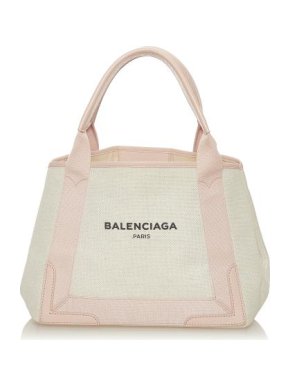Balenciaga Light Pink Canvas Cabas S Tote Bag